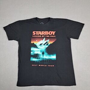 Weeknd Tour Shirt Mens XL *Fits Large* STARBOY Legend Of The Fall World Tour XO
